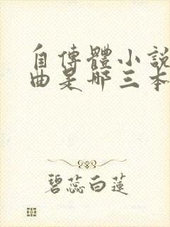 自传体小说三部曲是哪三本