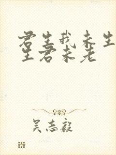 君生我未生 我生君未老