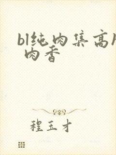 bl纯肉集高h 肉香