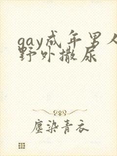 gay成年男人野外撒尿