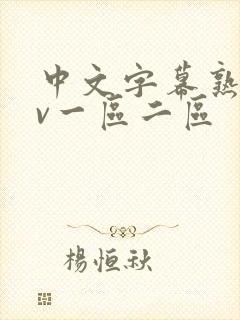 中文字幕熟女av一区二区