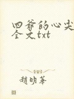 四爷的心尖宠妃全文txt