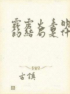 霹雳火秦明最后的结局是什么