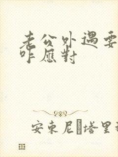 老公外遇要离婚咋应对