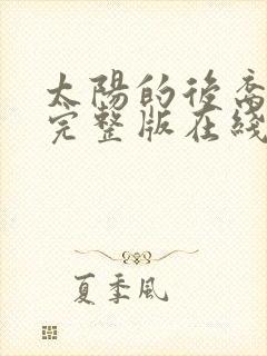 太阳的后裔免费完整版在线观看封面