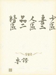 精品人妻少妇一区二区三区不卡