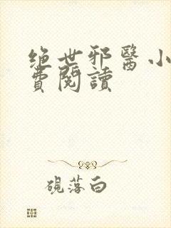 绝世邪医小说免费阅读