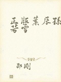 正版叶辰孙怡夏若雪封面