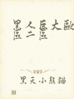 黑人巨大欧美一区二区封面