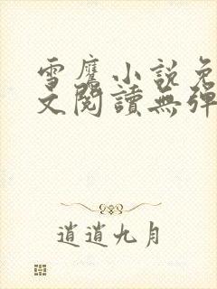雪鹰小说免费全文阅读无弹窗