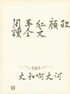 周平红颜政道阅读全文封面