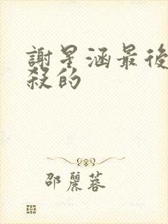 谢星涵最后被谁杀的封面