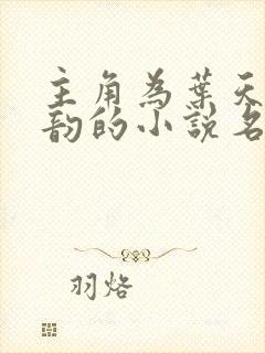 主角为叶天明柳韵的小说名字封面