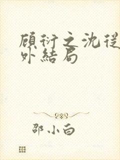 顾衍之沈从灵番外结局封面