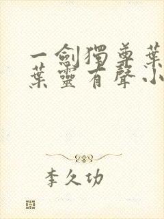 一剑独尊叶玄,叶灵有声小说