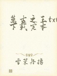 万古之王txt下载完本