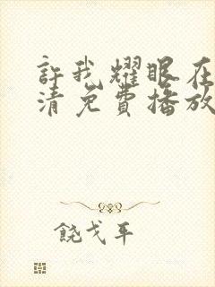 许我耀眼在线高清免费播放