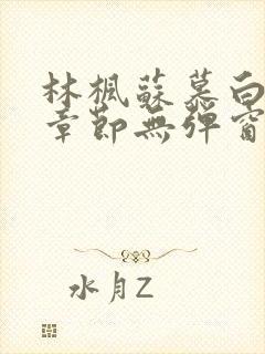 林枫苏慕白最新章节无弹窗