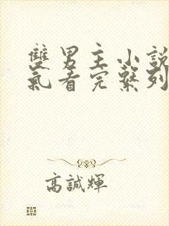 双男主小说一口气看完系列