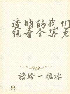 透明的我们在线观看全集免费播放