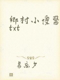 乡村小傻医下载txt封面