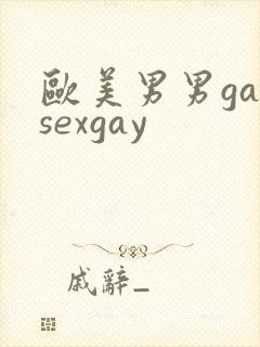 欧美男男gaysexgay封面