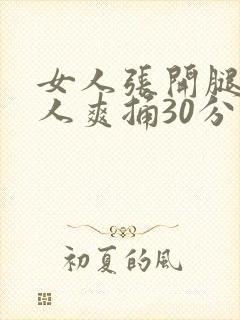 女人张开腿让男人爽捅30分钟