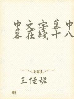 中文字幕中文字幕在线十八区