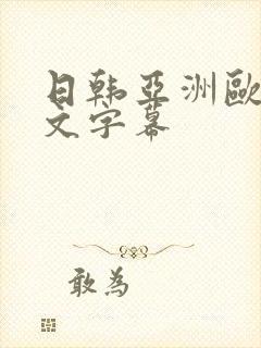 日韩亚洲欧美中文字幕封面