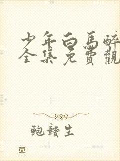 少年白马醉春风全集免费观看15集