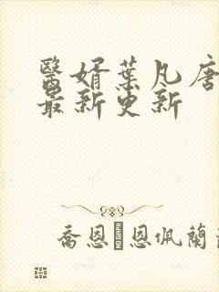 医婿叶凡唐若雪最新更新