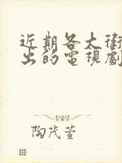 近期各大卫视播出的电视剧