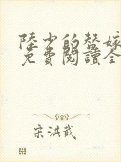 陆少的替嫁新娘免费阅读全文