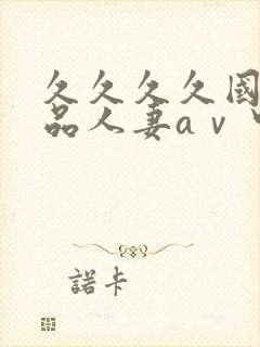 久久久久国产精品人妻aⅴ中出封面