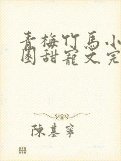 青梅竹马小说校园甜宠文完结封面