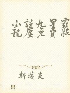 小说九星霸体诀龙尘免费版封面