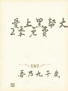 爱上黑帮大佬第2季免费