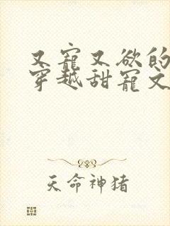 又宠又欲的古言穿越甜宠文封面