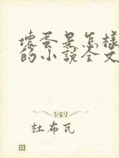 坏蛋是怎样炼成的小说全文免费阅读下载