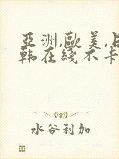 亚洲,欧美,日韩在线不卡封面