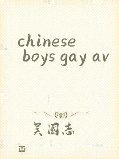 chinese boys gay av封面