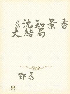 《沈知景番外》大结局封面