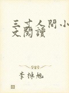 三寸人间小说全文阅读