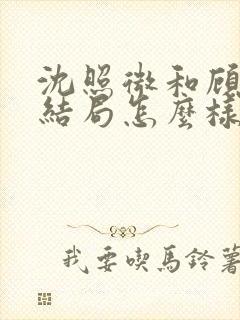 沈照微和顾昕川结局怎么样封面