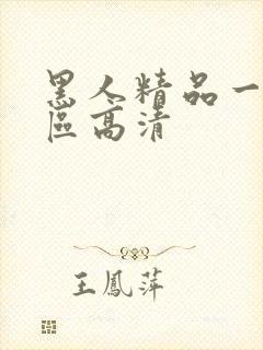 黑人精品一区二区高清