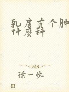 乳房有个肿块挂什么科封面