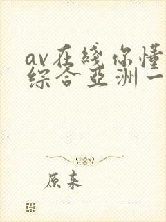 av在线你懂的综合亚洲一区