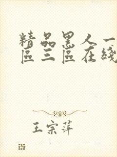 精品黑人一区二区三区在线