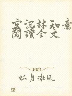 宫沉林知意免费阅读全文