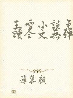 王雪小说免费阅读全文无弹窗